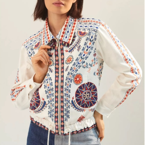 ANTHROPOLOGIE Frontier Embroidered Jacket - Picture 6 of 9